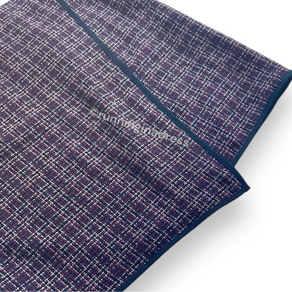 Loft Asymmetrical Tweed Skirt With Zipper Front Detail In Red & Black Size 4 - Picture 4 of 10